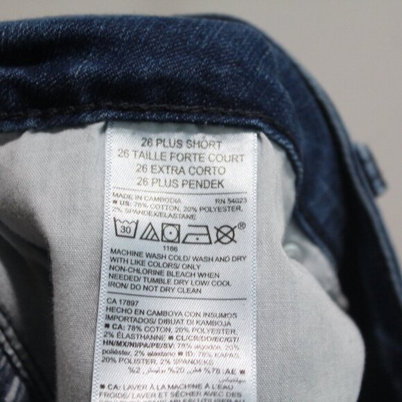 Old Navy Women Blue Jeans Kicker Boot Cut Size 26 Plus Short - Picture 6 of 10